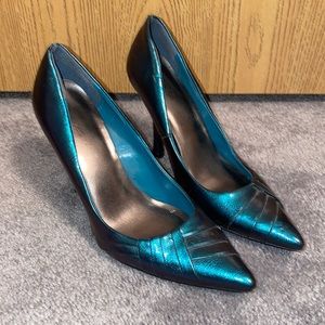 TEAL HIGH HEELS